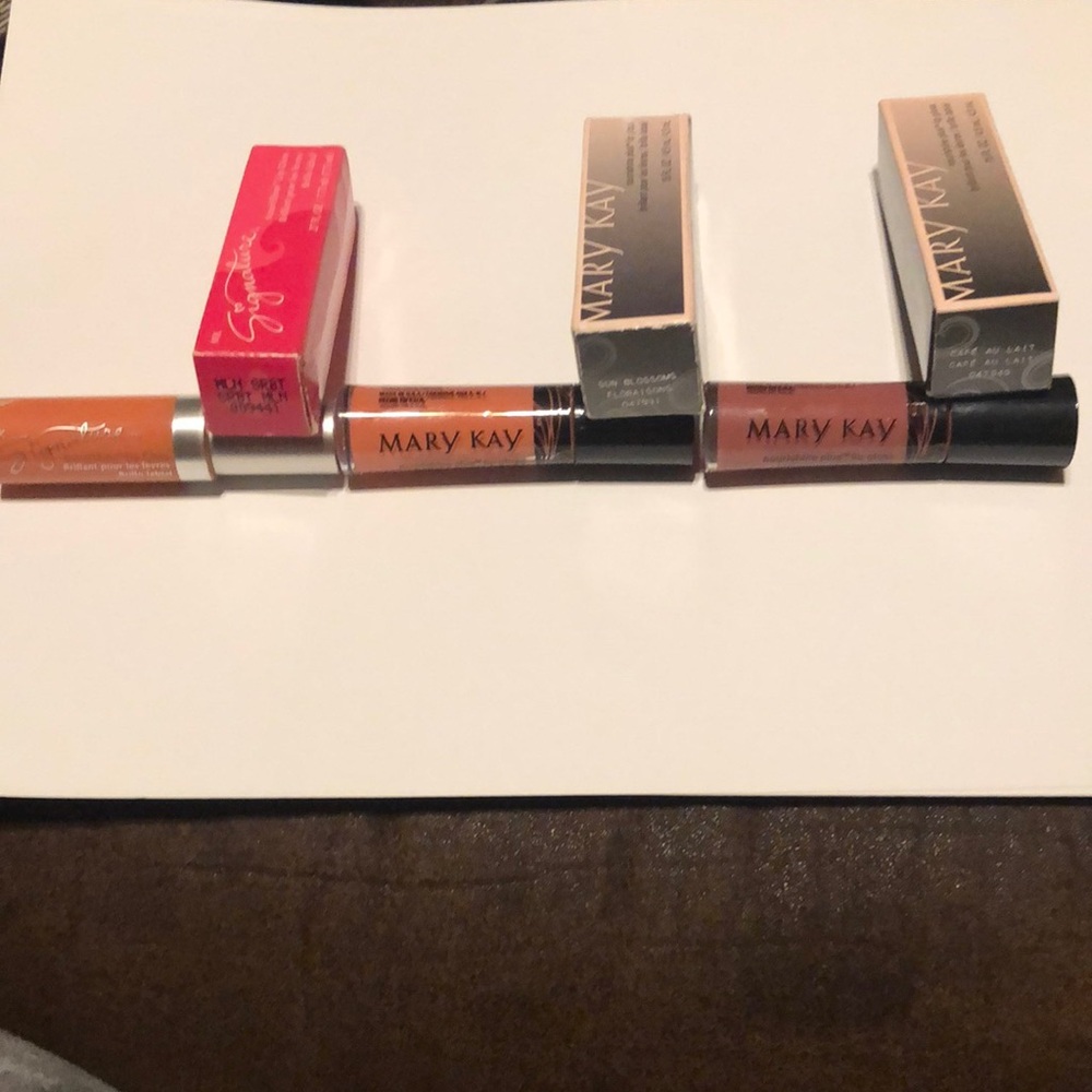 NWT-MARY KAY/ Cafe Au Lait, Melon Sorbet, Sun Blossom Nourishing Plus Lipgloss. - Picture 4 of 5
